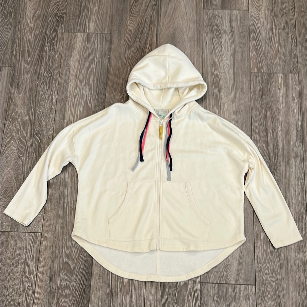 NWOT Anthropologie Cream Oversized Hoodie